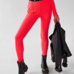 Legginsy prążkowane Susan Ola Voga neonowy róż