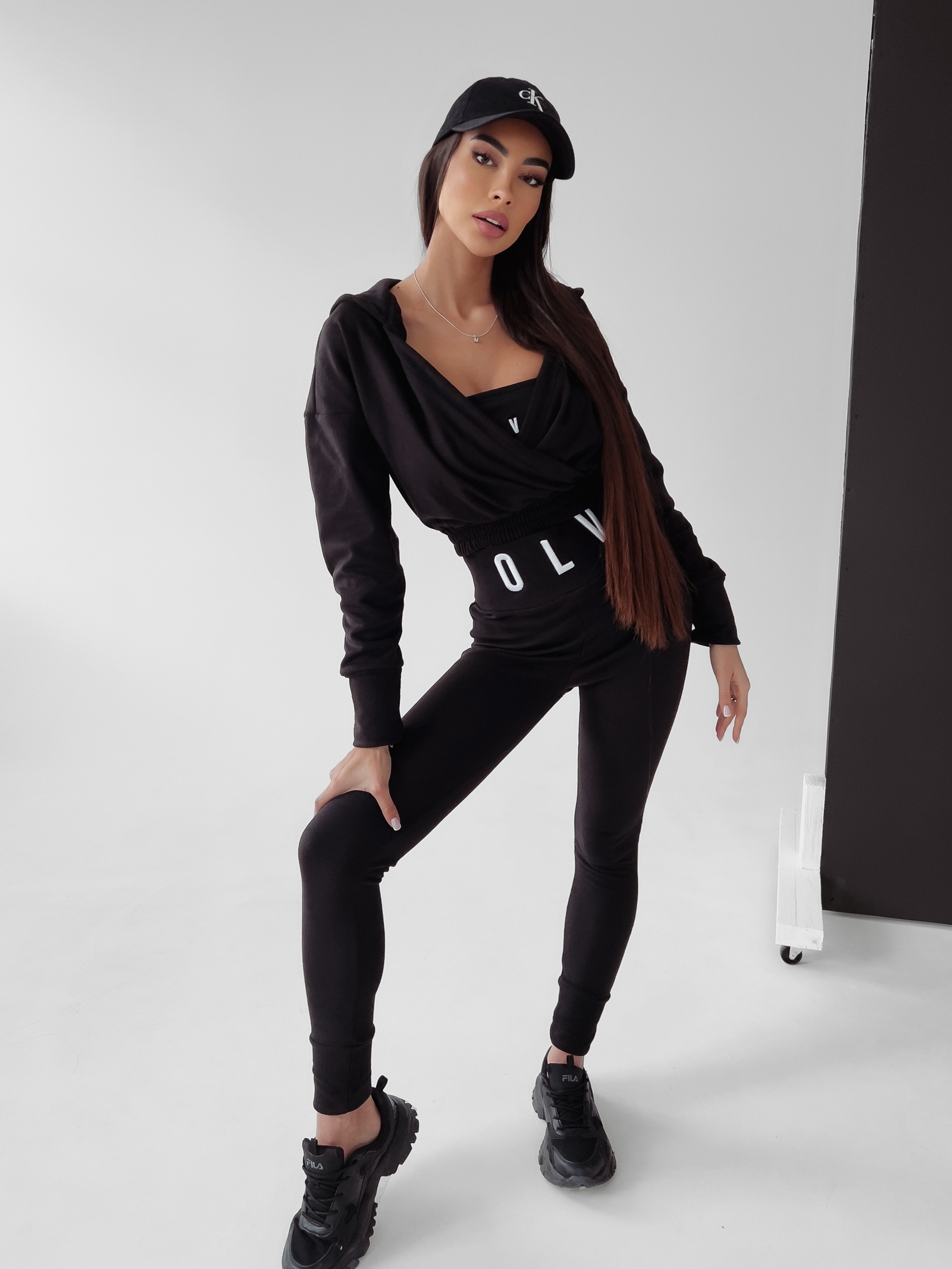 Komplet 3-częsciowy logowany Moccia Ola Voga czarny