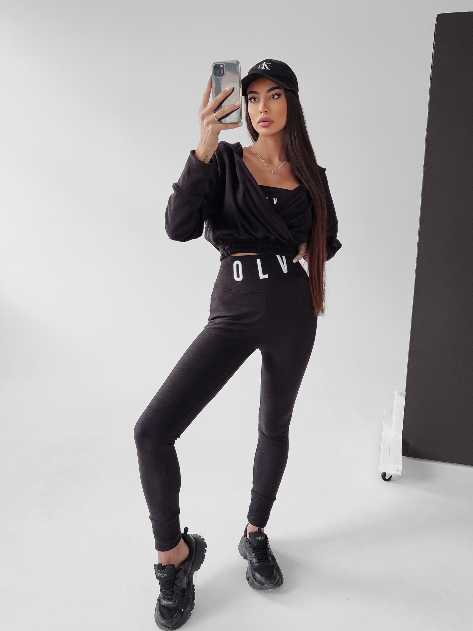 Komplet 3-częsciowy logowany Moccia Ola Voga czarny