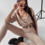 Komplet 3-częsciowy logowany Moccia Ola Voga beżowy