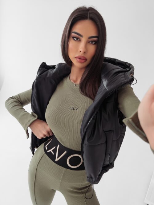 Bluzka prążkowana top Susan Ola Voga khaki