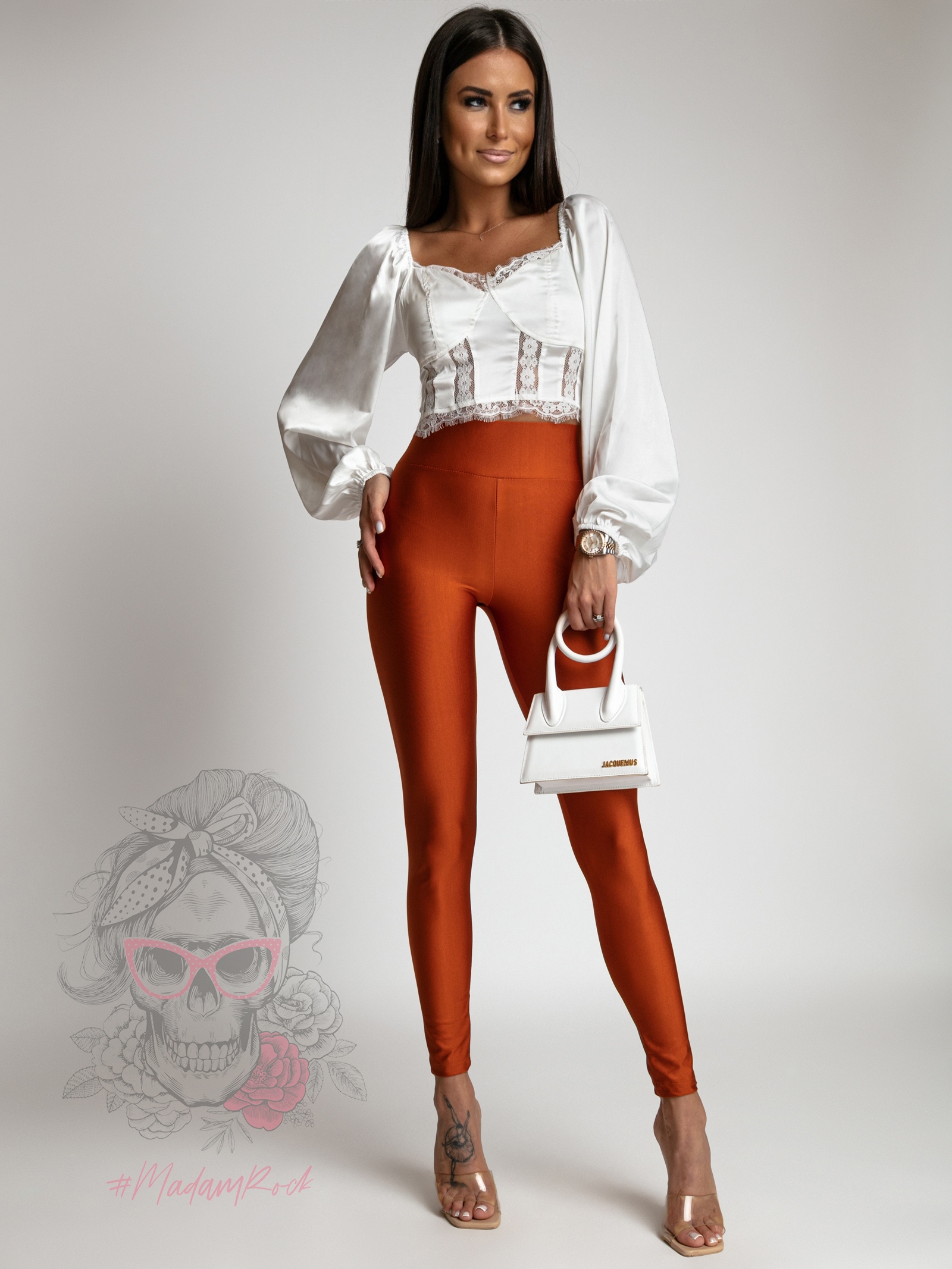 Legginsy elastyczne Lycra II miedziane