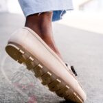 Mokasyny zamszowe Madam Nekos beżowe