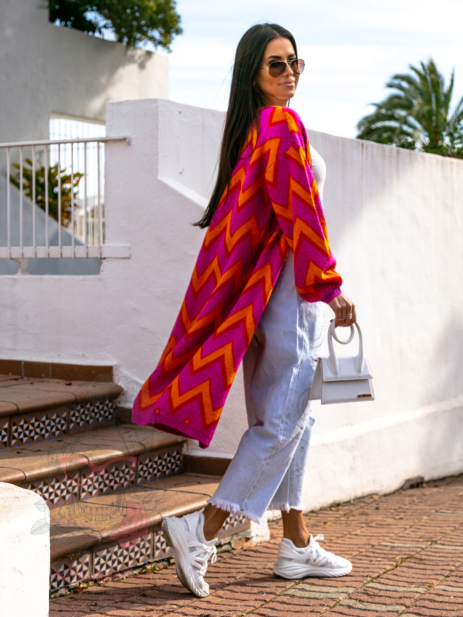 Kardigan kolorowy MiSunny fuksja