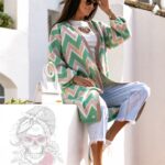 Kardigan kolorowy MiSunny zielony