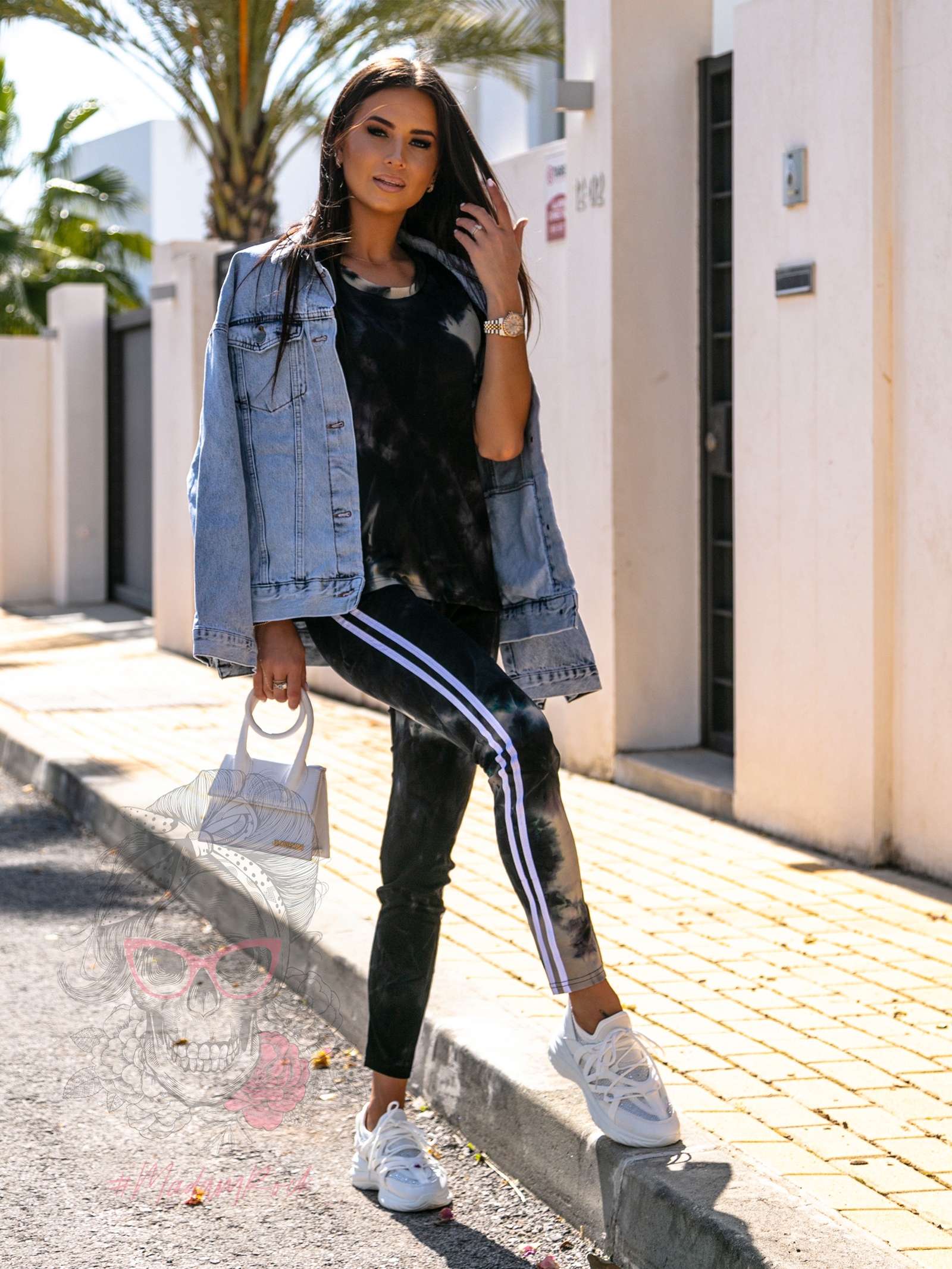 Komplet sportowy TieDyes ombre czarny