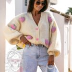 Sweter rozpinany Berry ecru