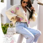 Sweter rozpinany Berry ecru