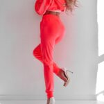 Komplet z łańcuszkami Miley Ola Voga neonowy róż