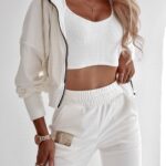 Komplet z łańcuszkami Miley Ola Voga ecru