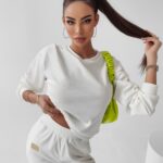 Komplet damski logowany Lilly Ola Voga ecru