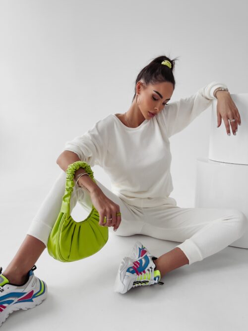 Komplet damski logowany Lilly Ola Voga ecru