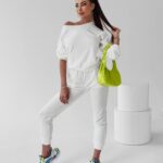 Komplet damski logowany Lilly Ola Voga ecru