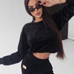 Komplet damski logowany Lilly Ola Voga czarny