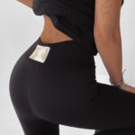 Legginsy ze złotym suwakiem Hedwig Ola Voga czarne