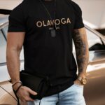 T-shirt męski z nadrukiem 3d Ernesto Ola Voga czarny