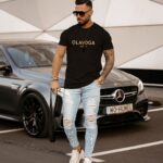 T-shirt męski z nadrukiem 3d Ernesto Ola Voga czarny