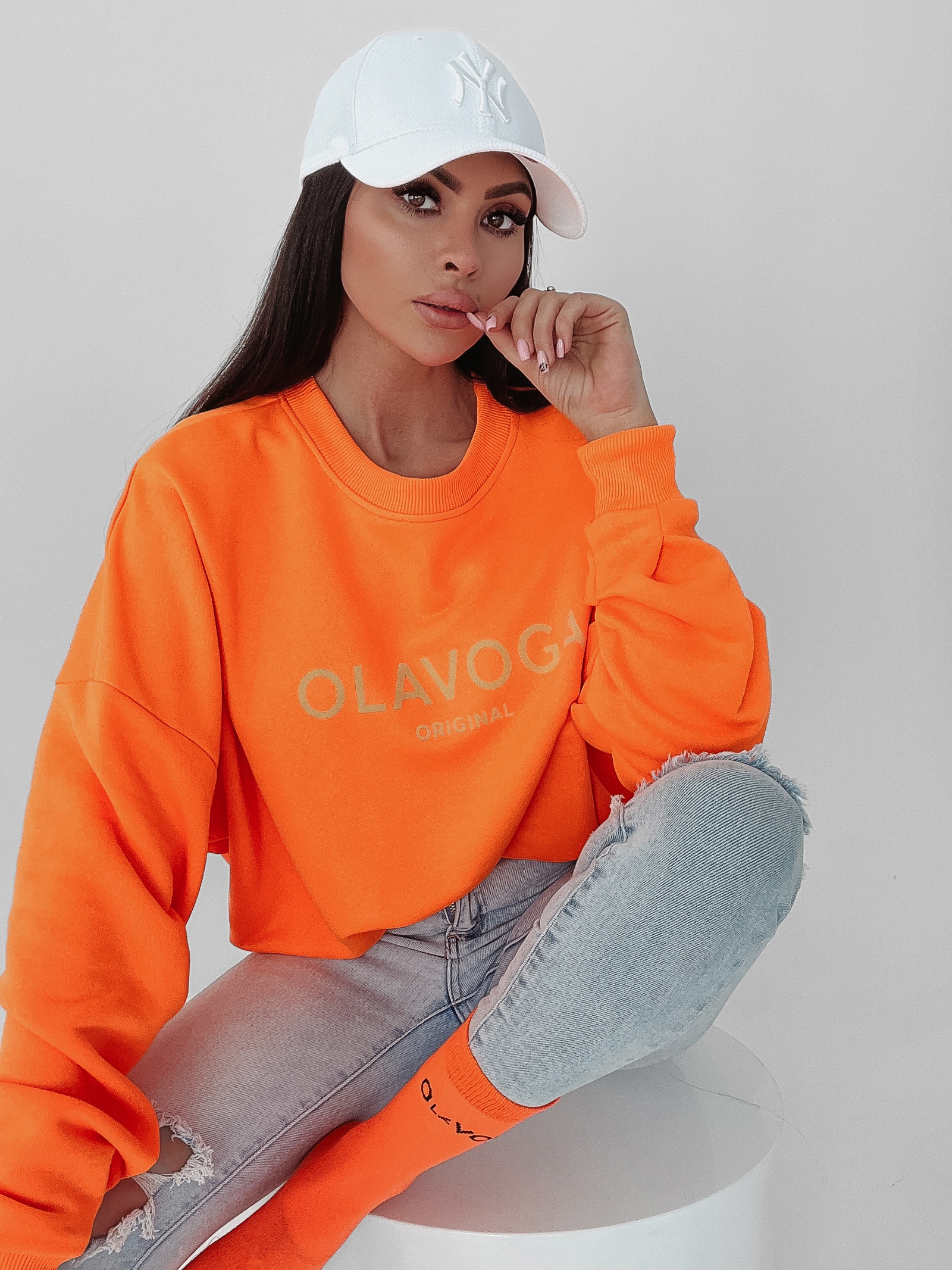 Bluza overisze Ava Ola Voga pomarańczowa