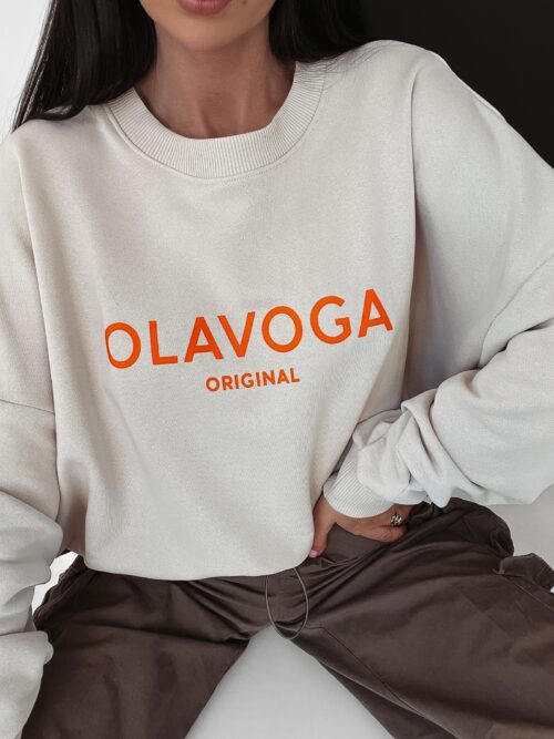 Bluza overisze Ava Ola Voga beżowa