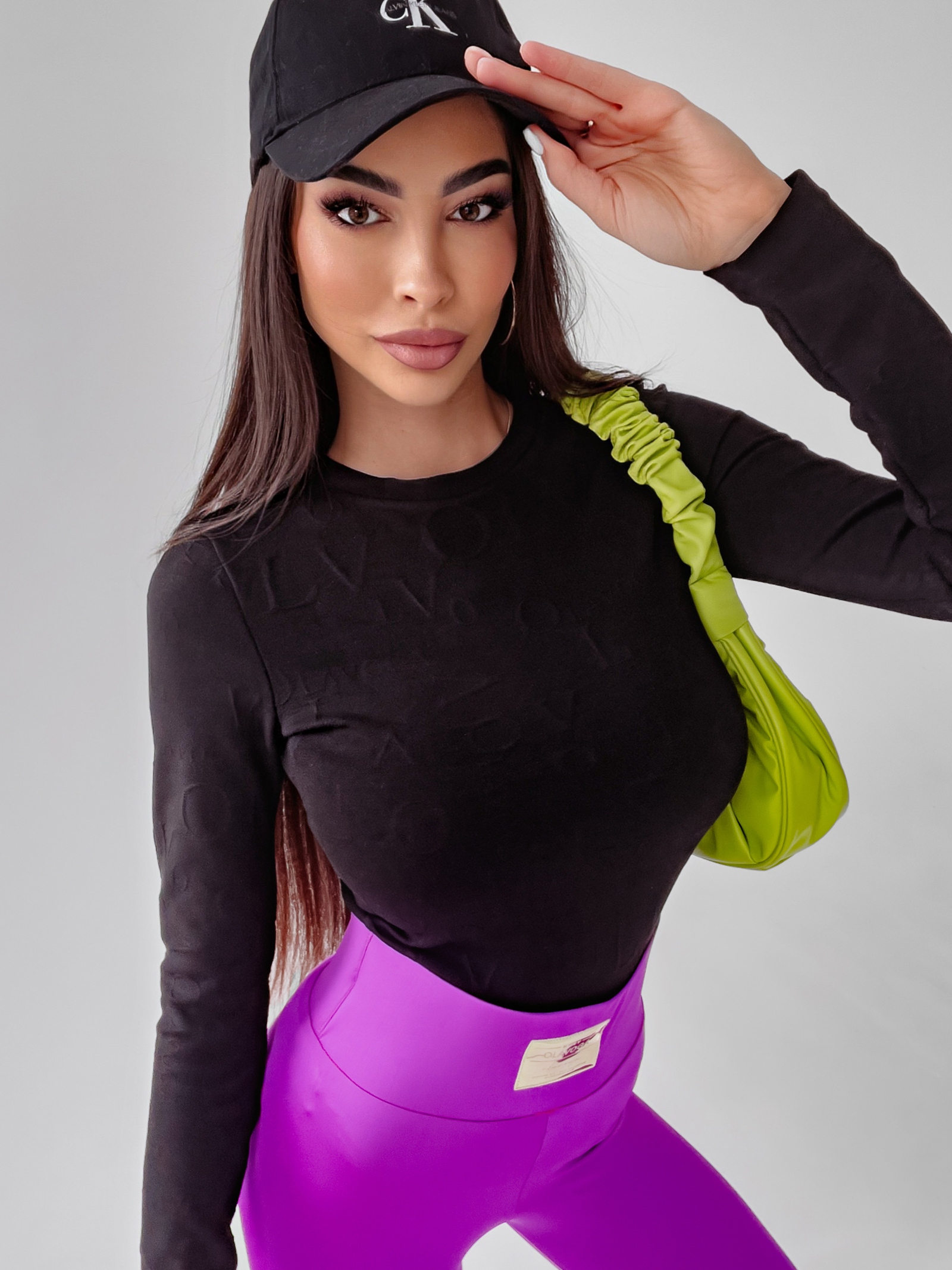 Body dopasowane Yoland Ola Voga czarny