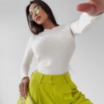 Body dopasowane Yoland Ola Voga ecru