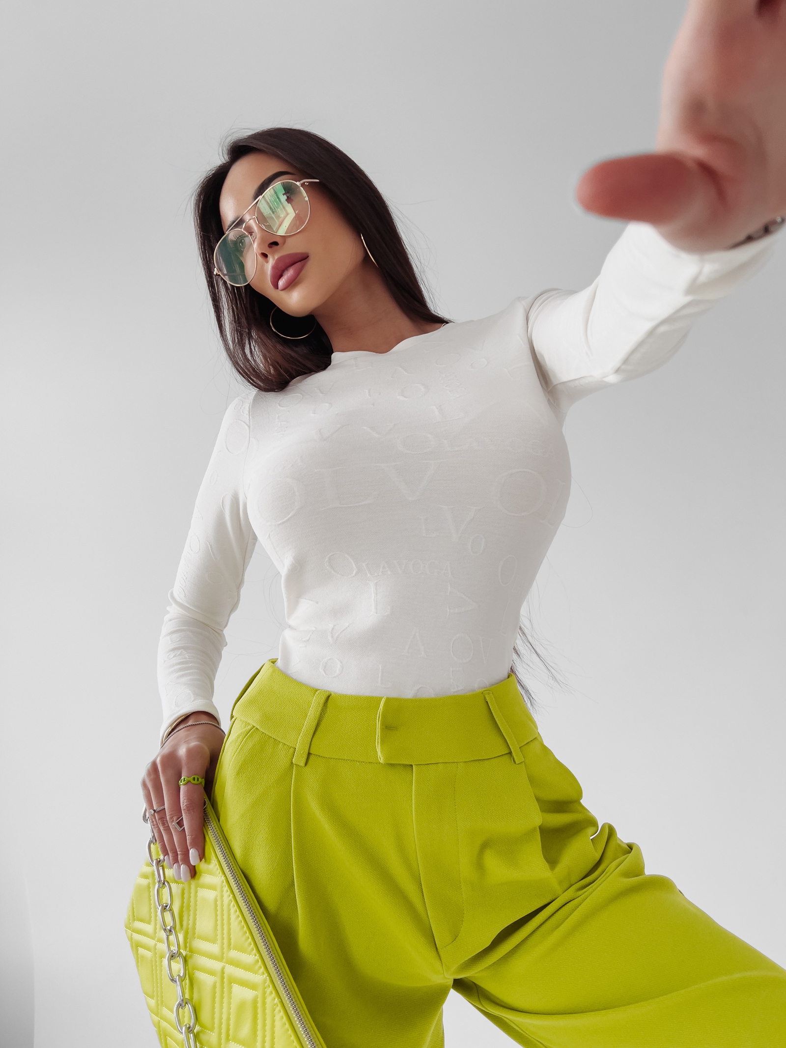 Body dopasowane Yoland Ola Voga ecru