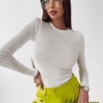 Body dopasowane Yoland Ola Voga ecru