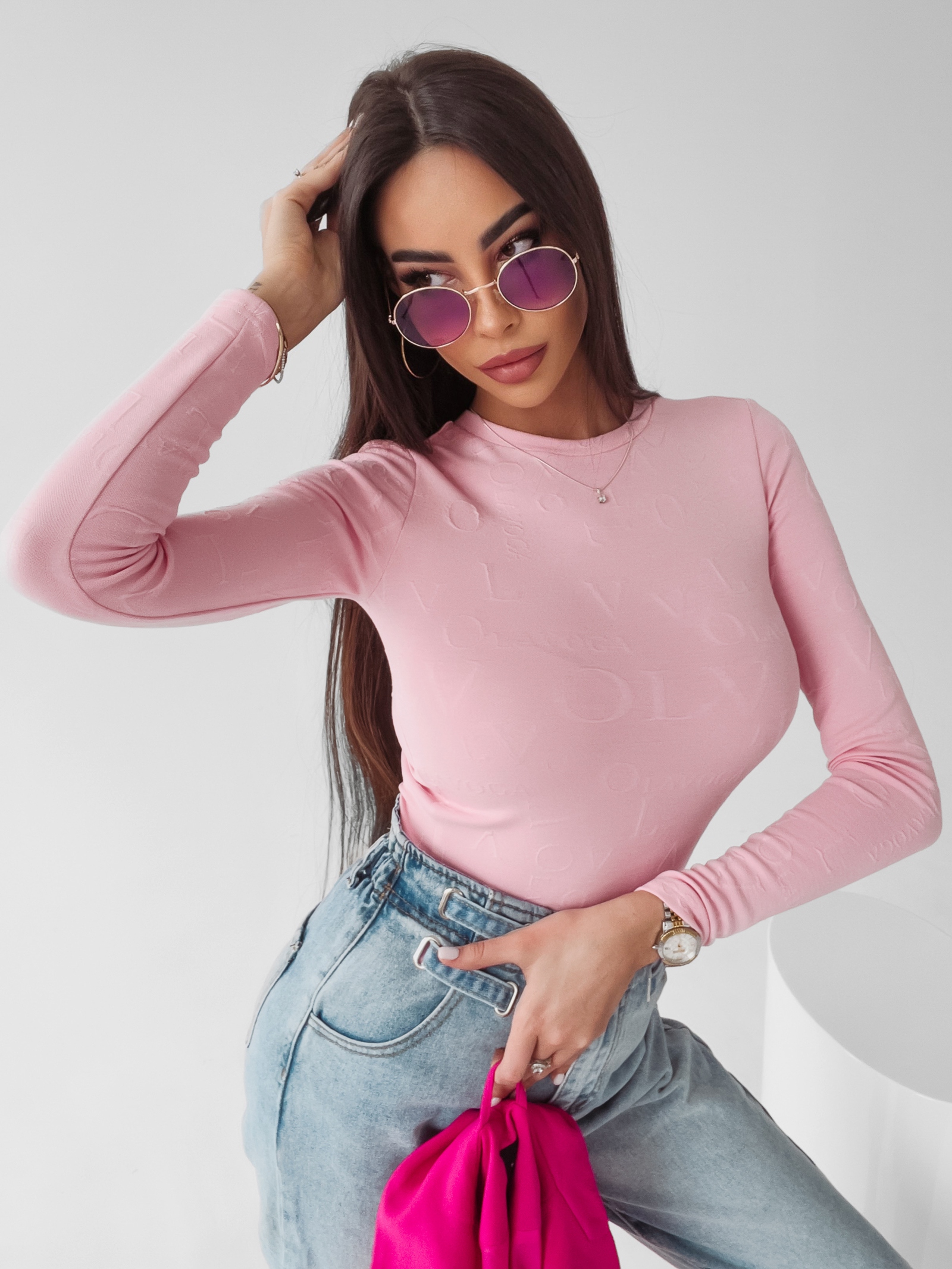 Body dopasowane Yoland Ola Voga pudrowy róż Body dopasowane Yoland Ola Voga pudrowy róż