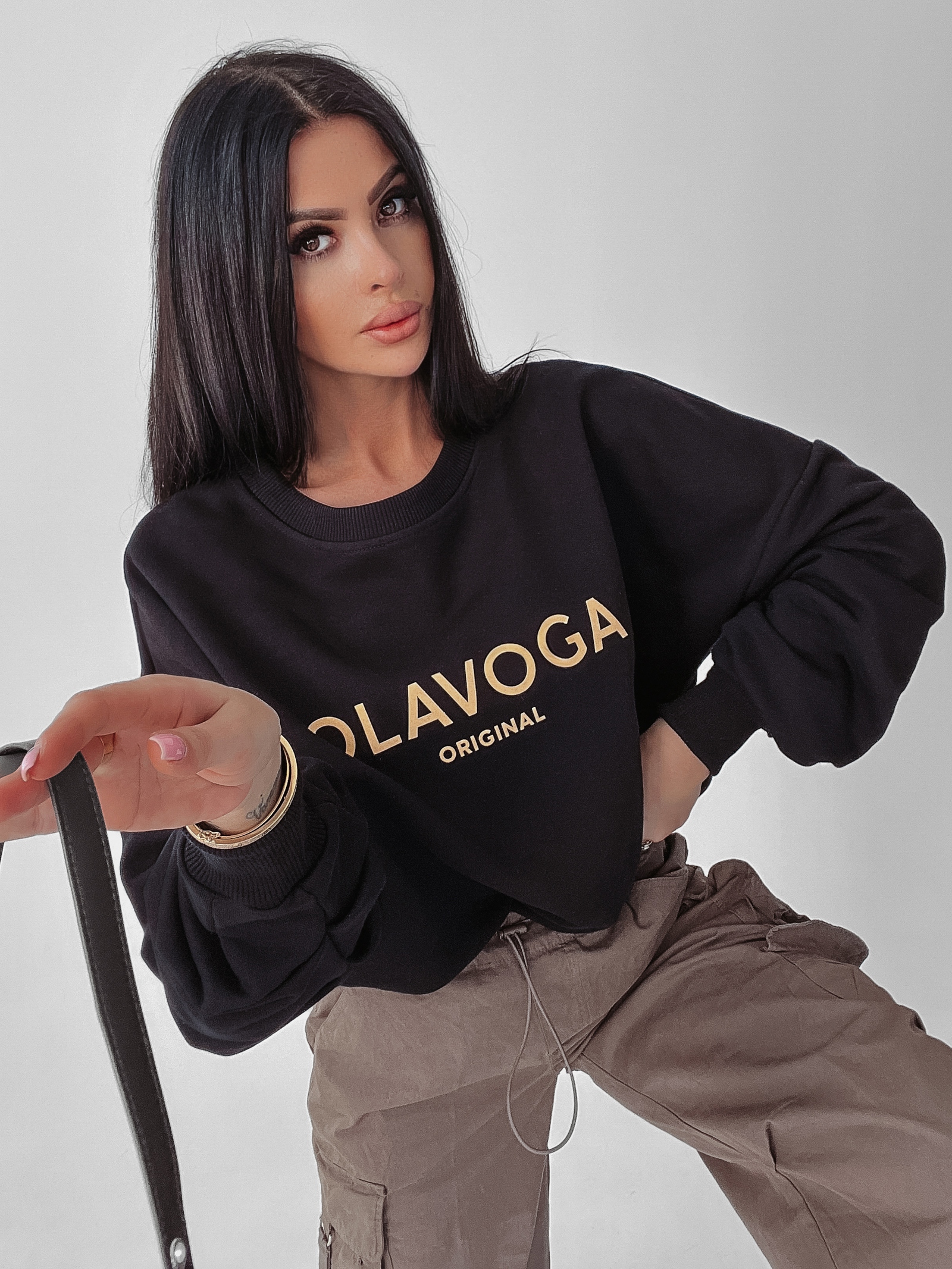 Bluza overisze Ava Ola Voga czarna