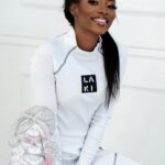 Komplet prążkowany Laki Satempli biały