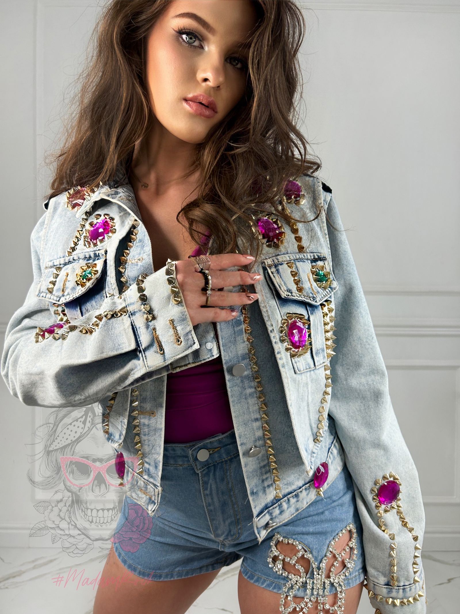 Katana jeansowa Euphoria Gold niebieska