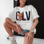 T-shirt oversize Marma Ola Voga ecru