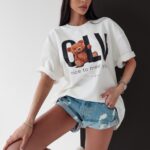 T-shirt oversize Marma Ola Voga ecru