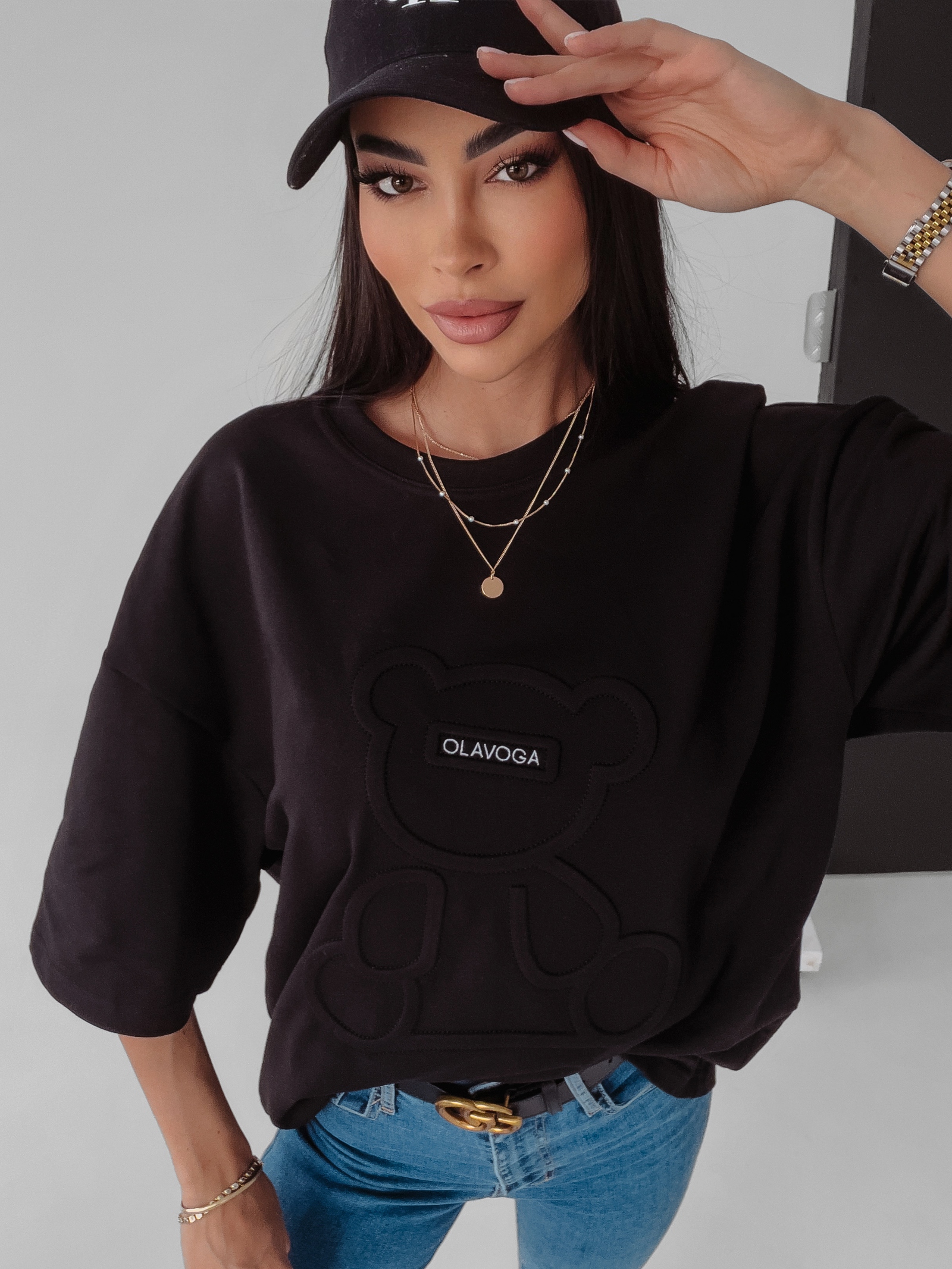 T-shirt bawełniany Timi Ola Voga czarny