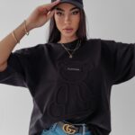 T-shirt bawełniany Timi Ola Voga czarny