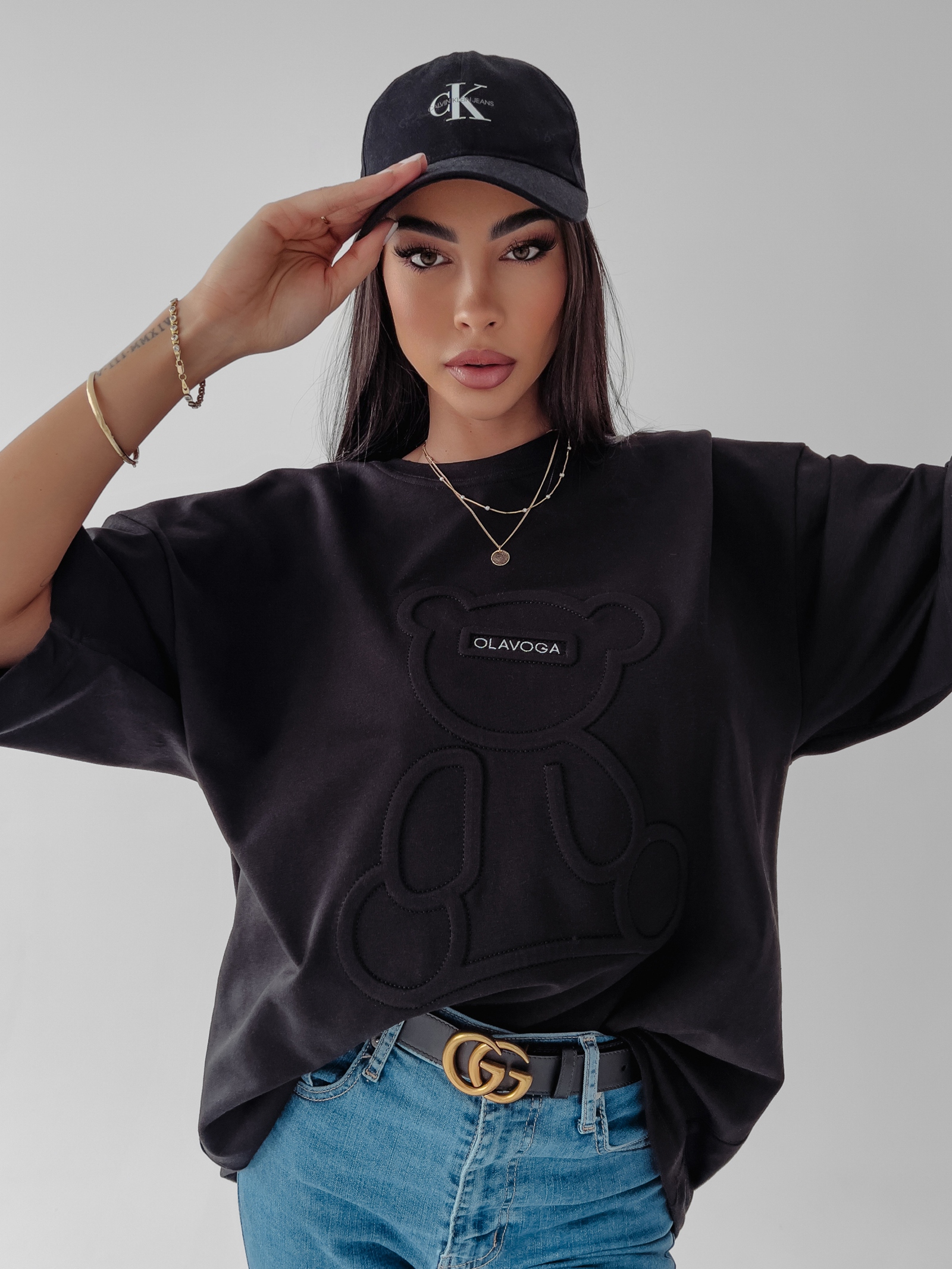 T-shirt bawełniany Timi Ola Voga czarny