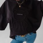 T-shirt bawełniany Timi Ola Voga czarny