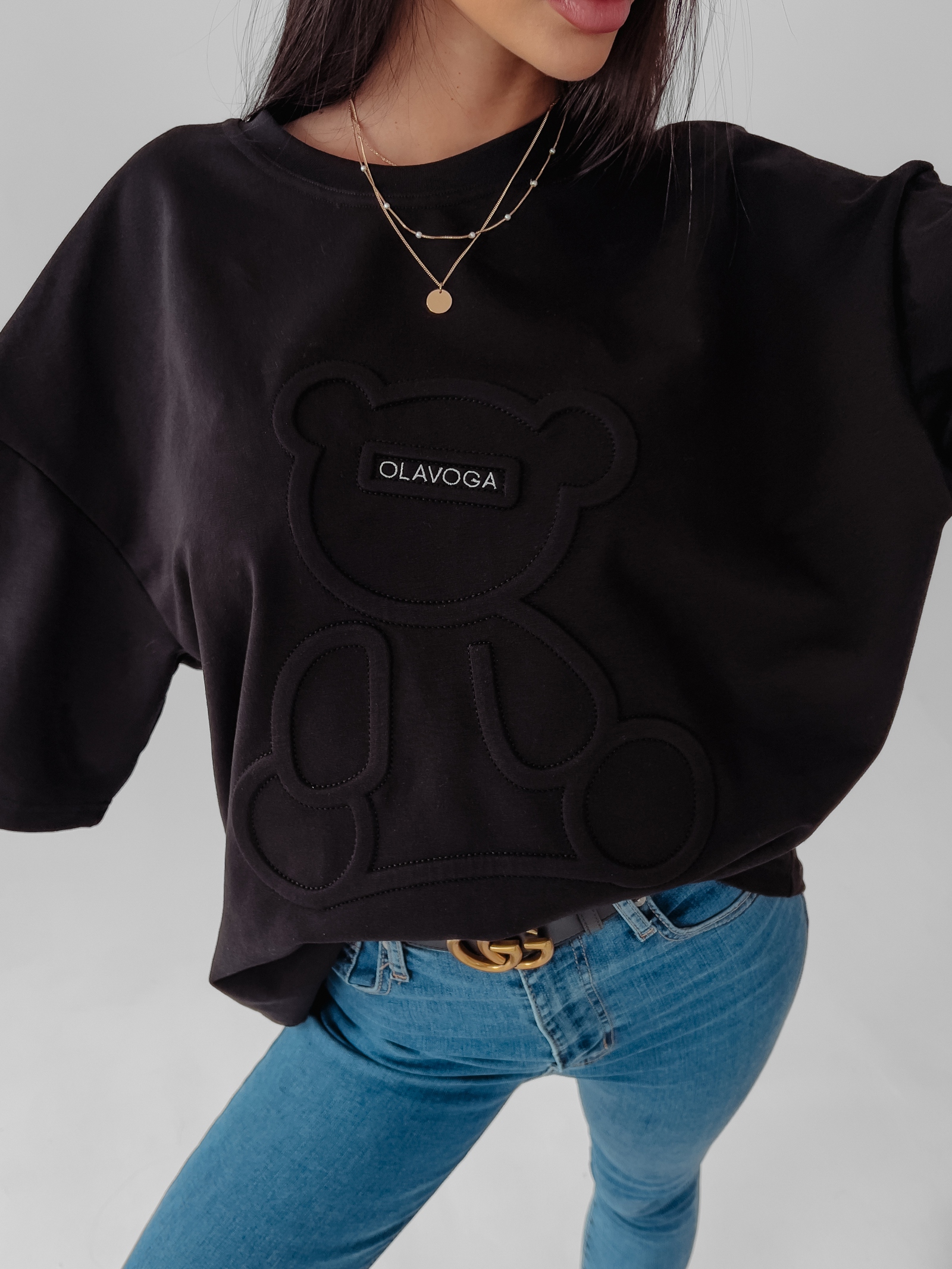 T-shirt bawełniany Timi Ola Voga czarny