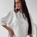 T-shirt bawełniany Timi Ola Voga ecru