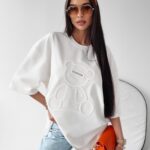 T-shirt bawełniany Timi Ola Voga ecru