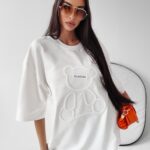 T-shirt bawełniany Timi Ola Voga ecru