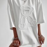 T-shirt bawełniany Timi Ola Voga ecru