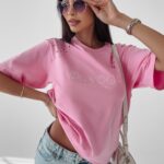 T-shirt bawełniany Roma Ola Voga różowy