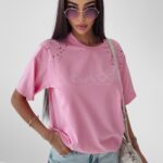 T-shirt bawełniany Roma Ola Voga różowy