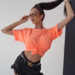 T-shirt bawełniany Roma Ola Voga łososiowy