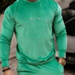 Komplet męski casualowy Paul zielony