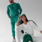 Komplet męski casualowy Paul zielony