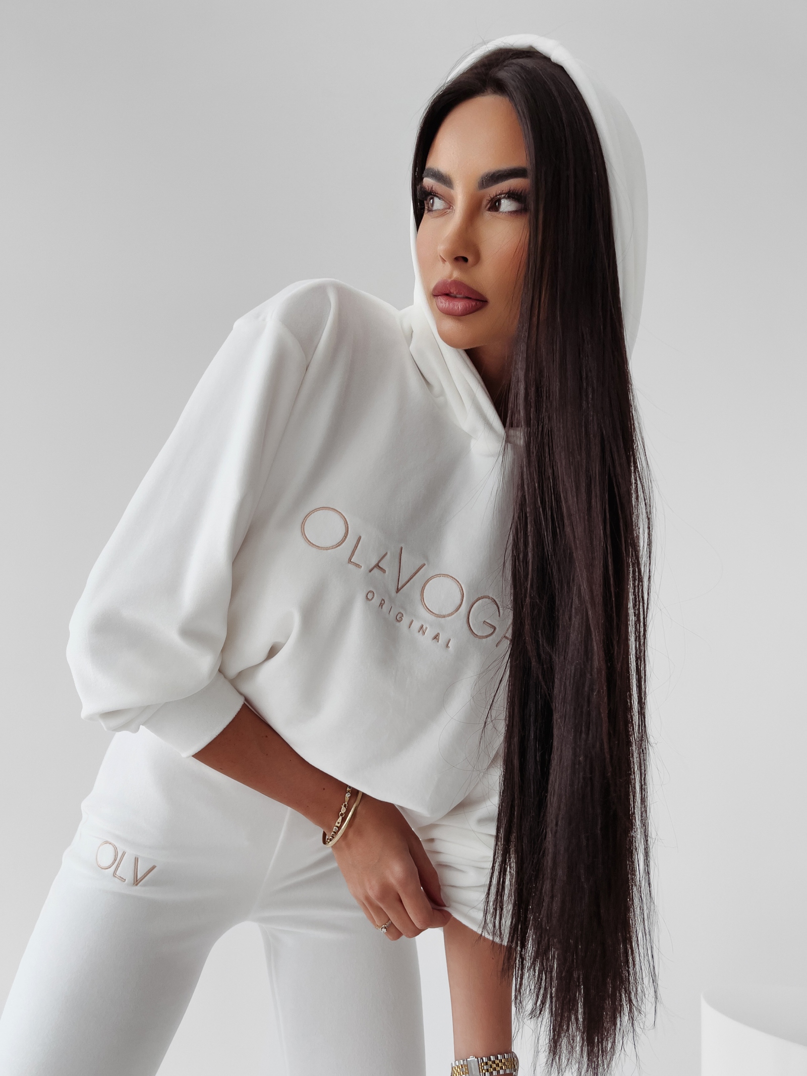 Komplet sportowy damski Lena Ola Voga ecru