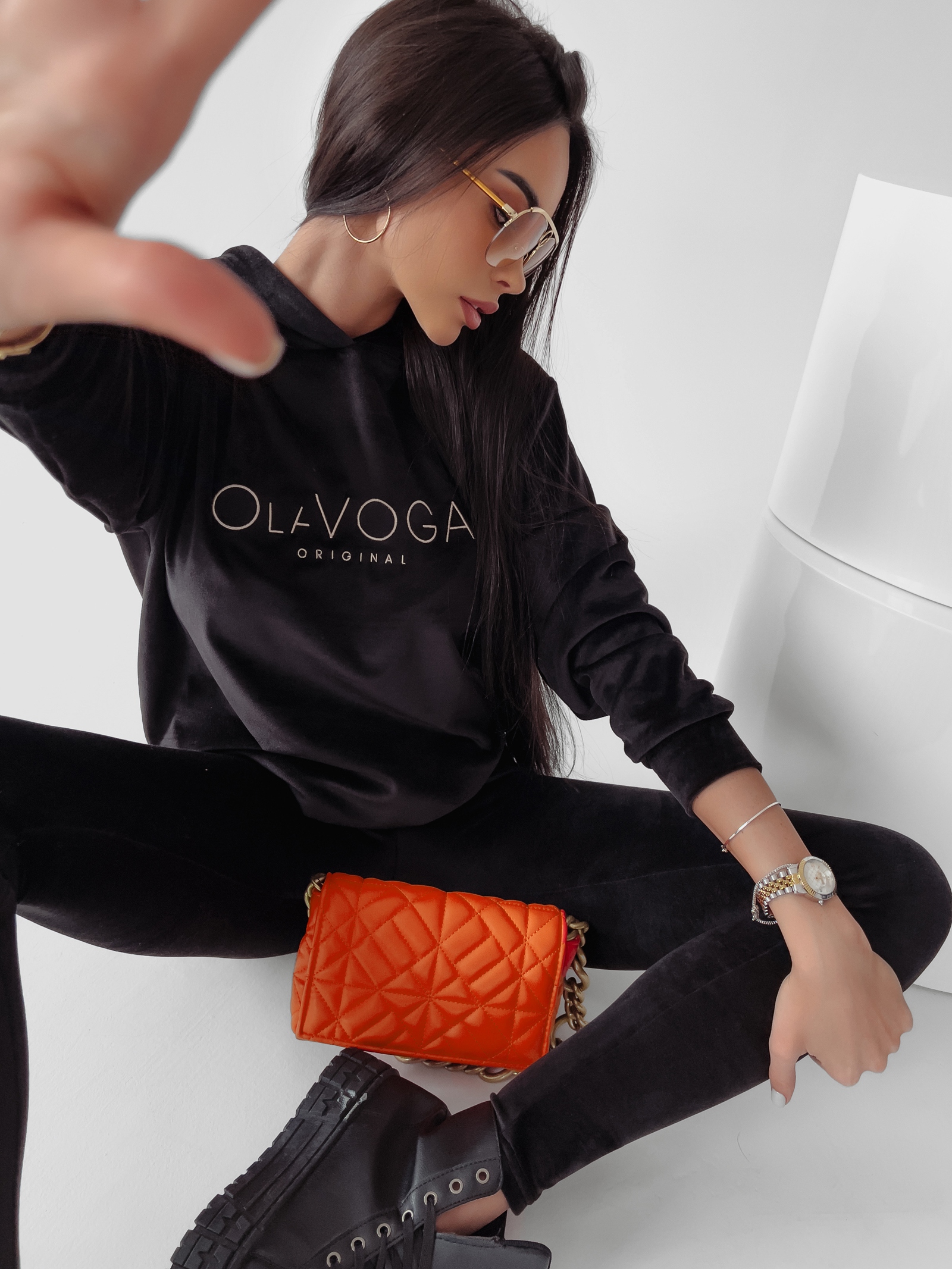 Komplet sportowy damski Lena Ola Voga czarny