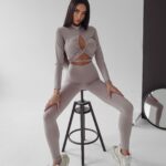 Komplet elastyczny Lidia Ola Voga beżowy